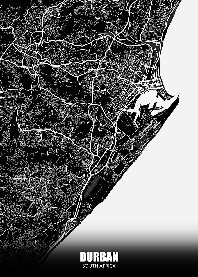 Durban South Africa Map