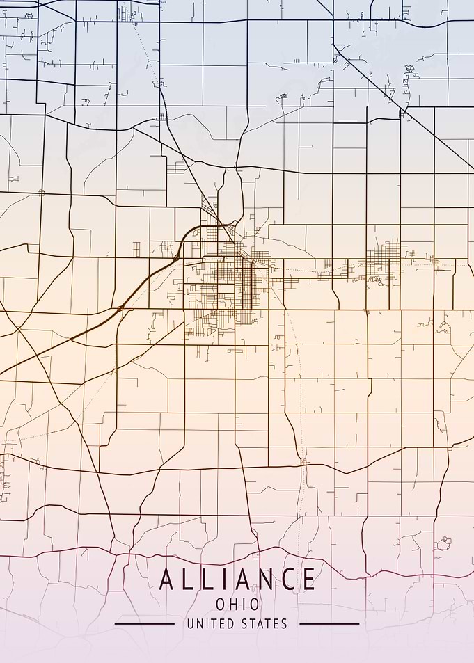 Alliance Ohio City Map