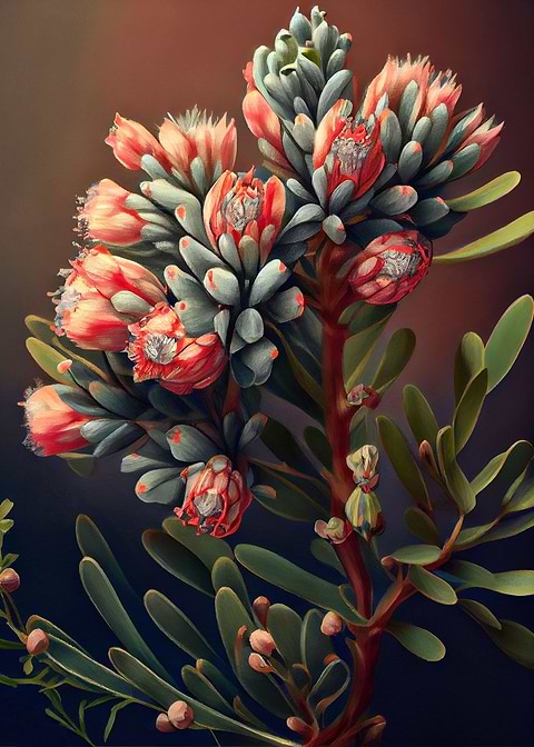 Natures Beauty Acacia — Australian botanical metal print