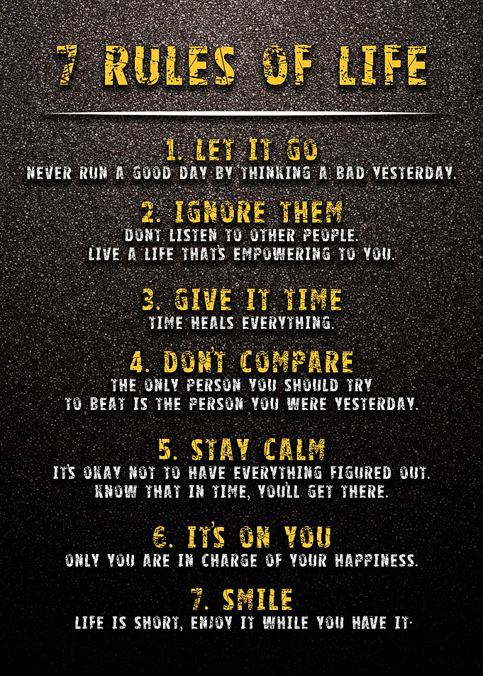 7 Rules of Life