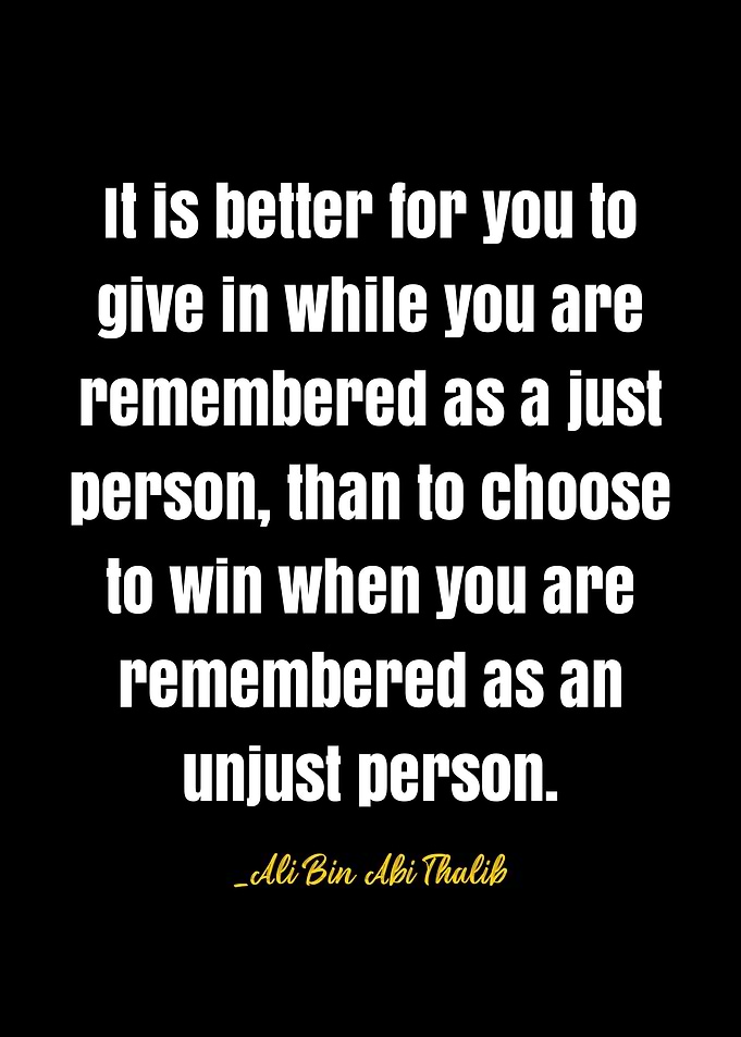 Ali Bin Abi Thalib quote