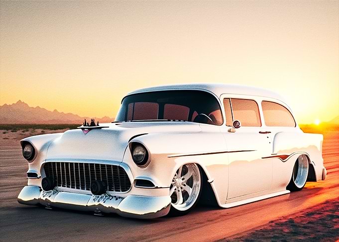 Antique White Car