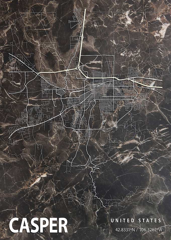CASPER CITY MAP
