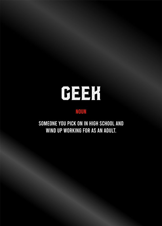 geek definition text art