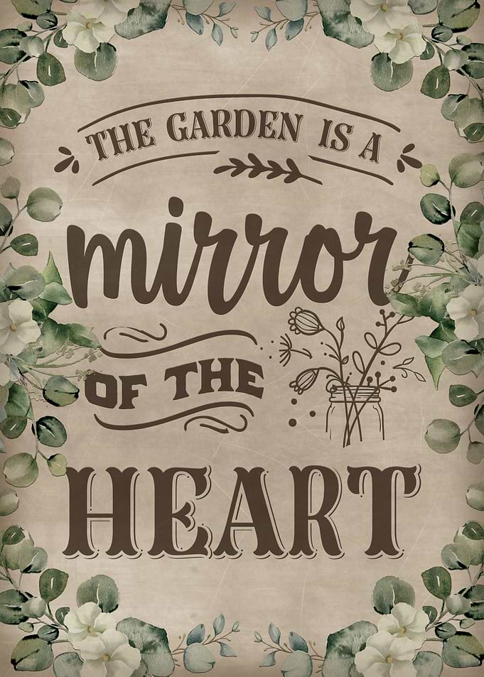 The garden is a mirror