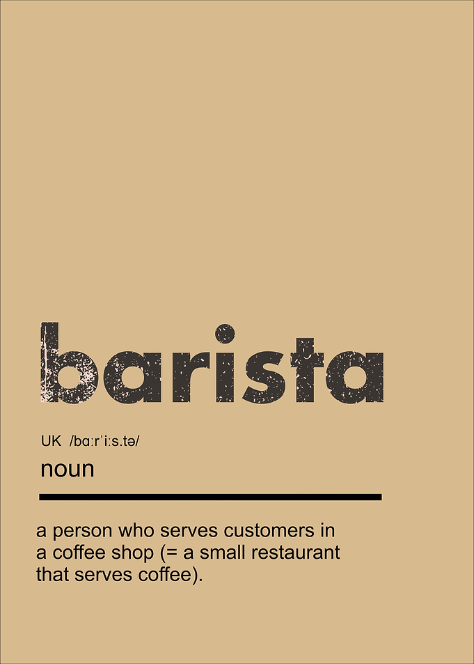 Barista Dictionary