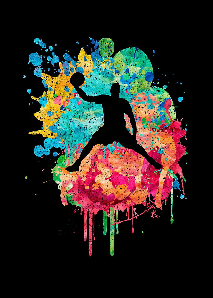 Basketballspieler PopArt