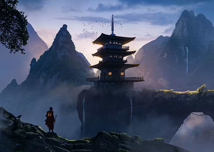 Pagoda Landscape