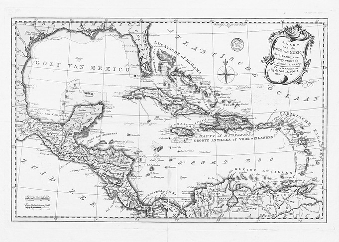 Mexico vintage white map