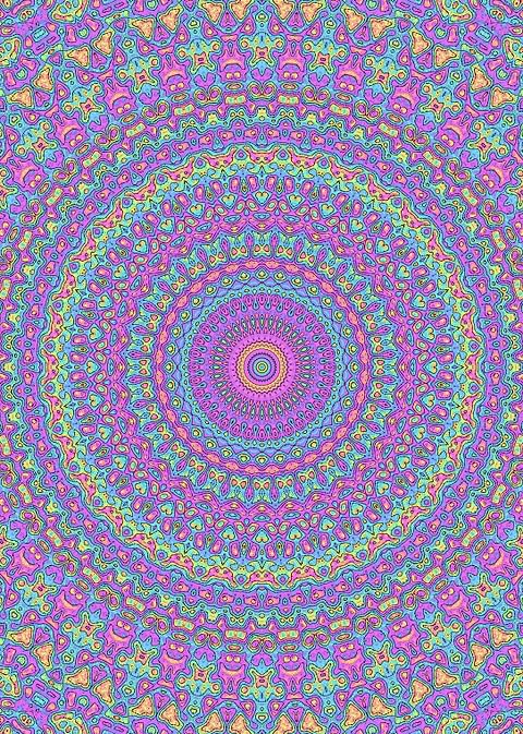Vibrant Jewel Tone Mandala