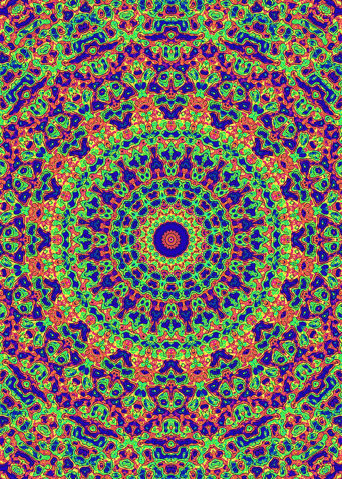 Vibrant Rainbow Mandala