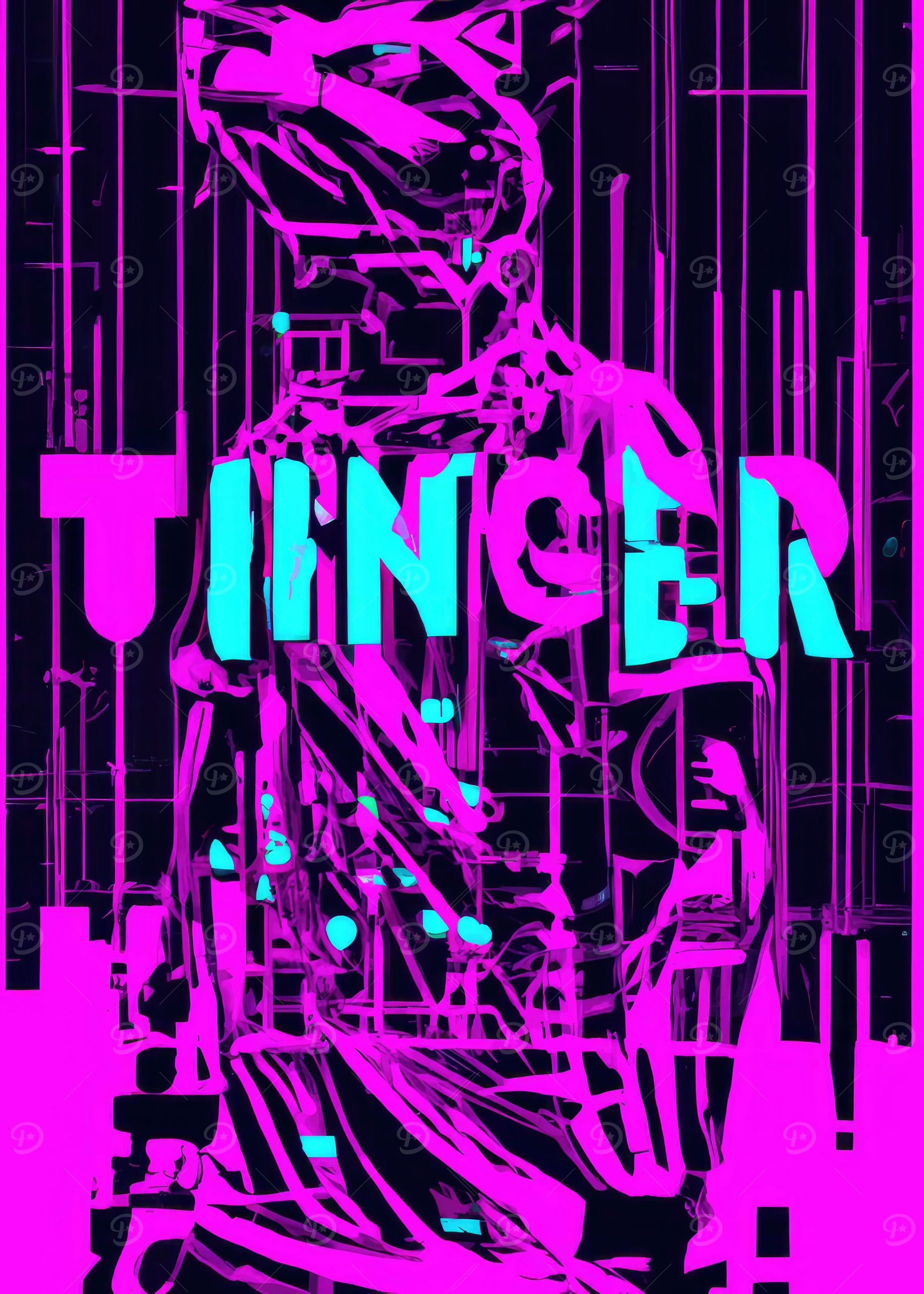 Neon Gangster Tiger