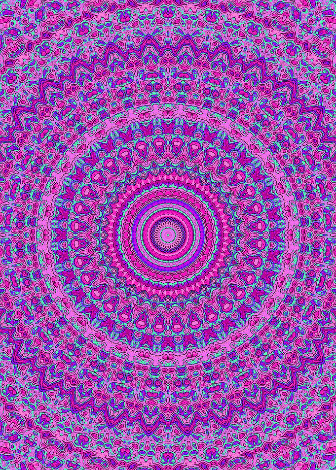 Trippy Jewel Tone Mandala