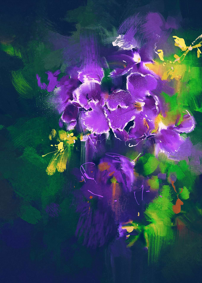 beautiful purple flowers