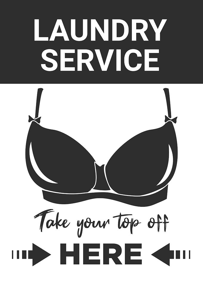 FUNNY LAUNDRY BRA