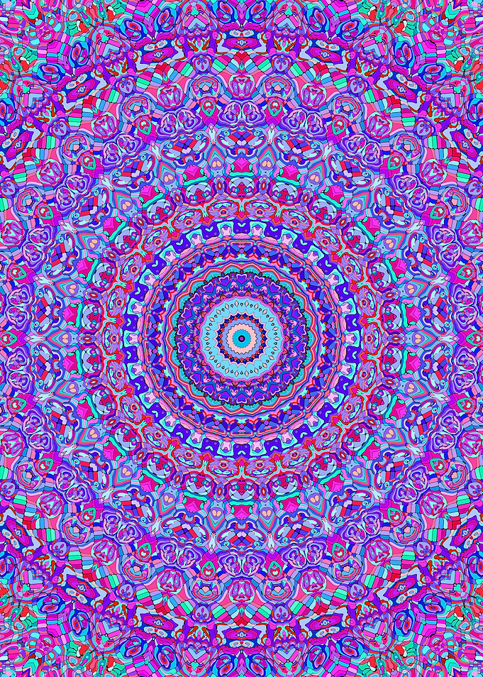 Vibrant Jewel Tone Mandala