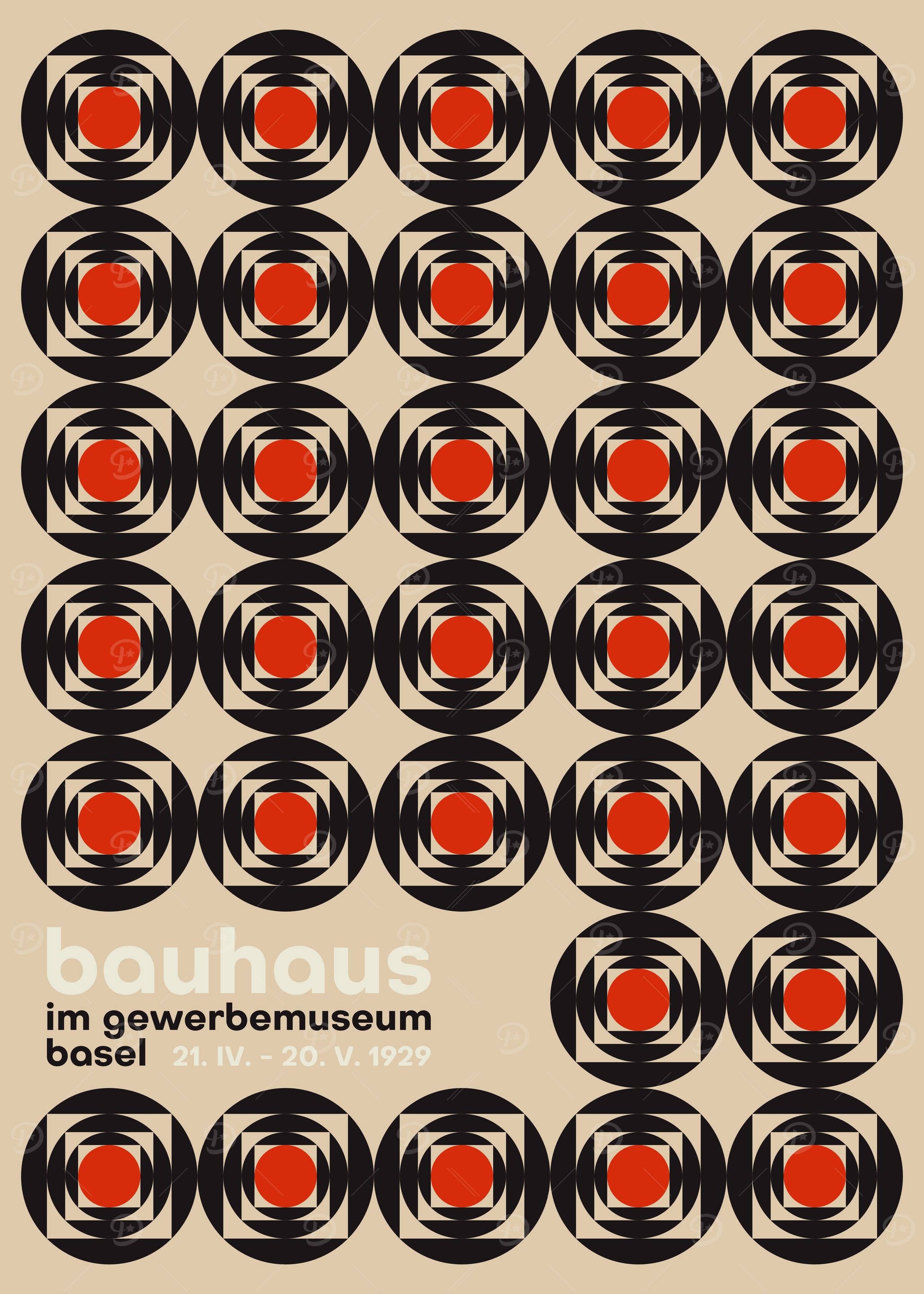 Bauhaus Pattern Poster
