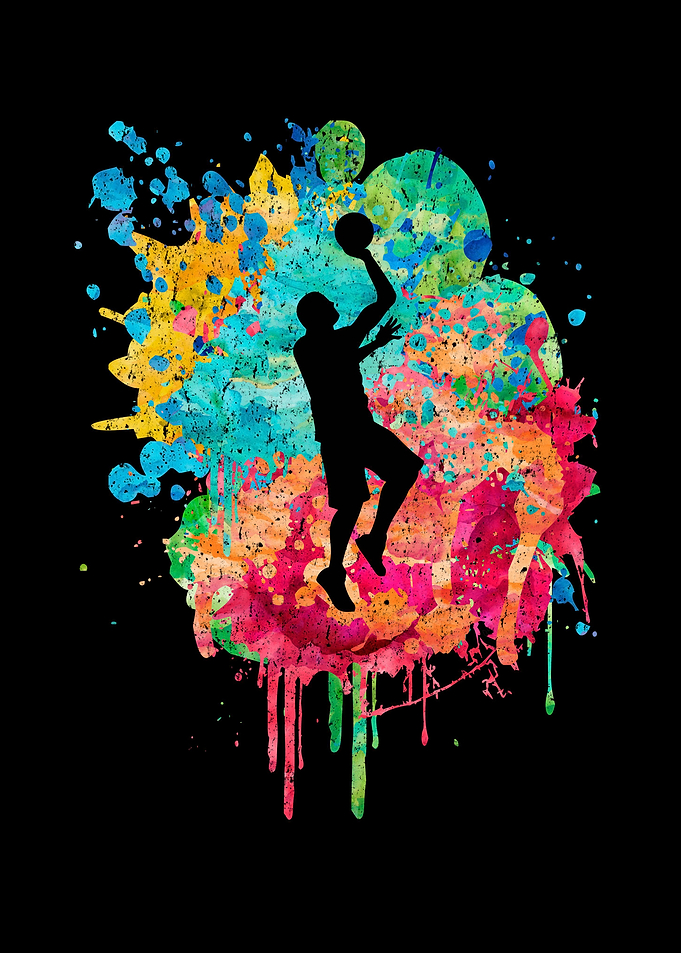 Basketballspieler PopArt