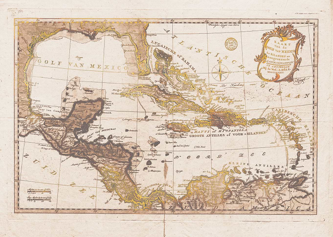 Mexico Vintage old map