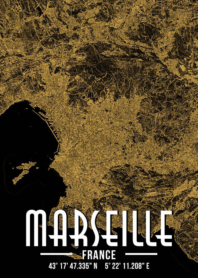 Marseille City Map