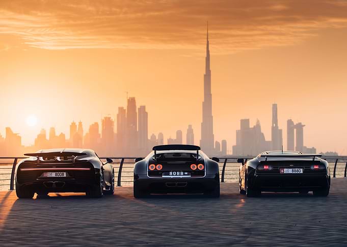 Bugatti Chiron and Veyron