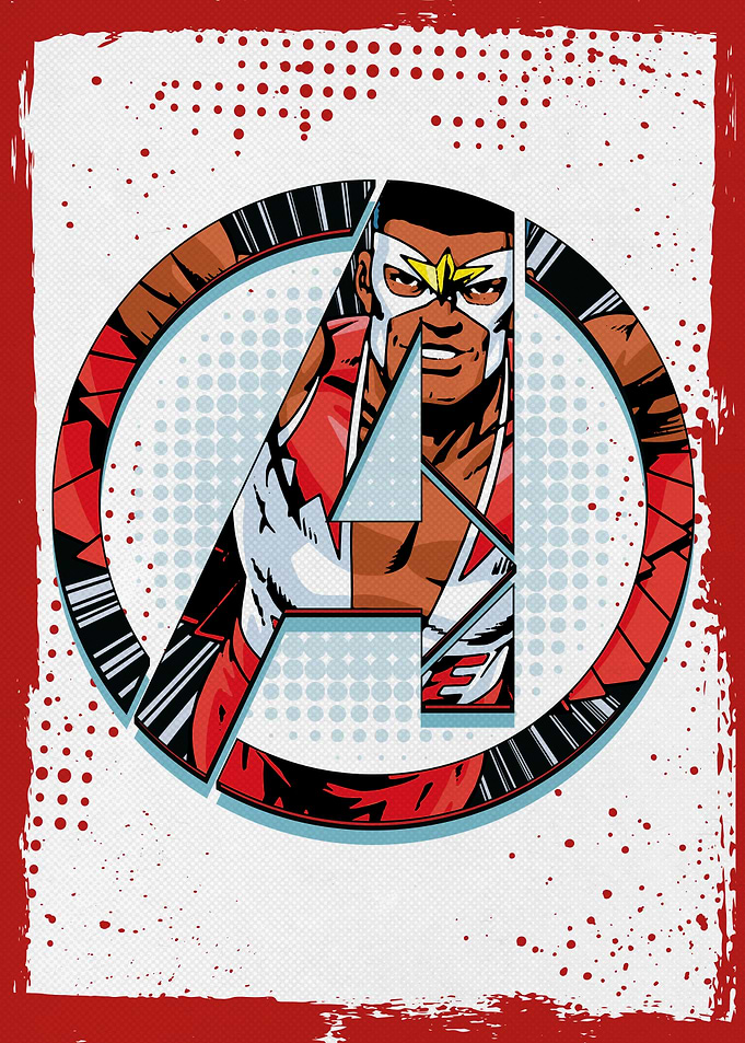 Avengers Logo Falcon