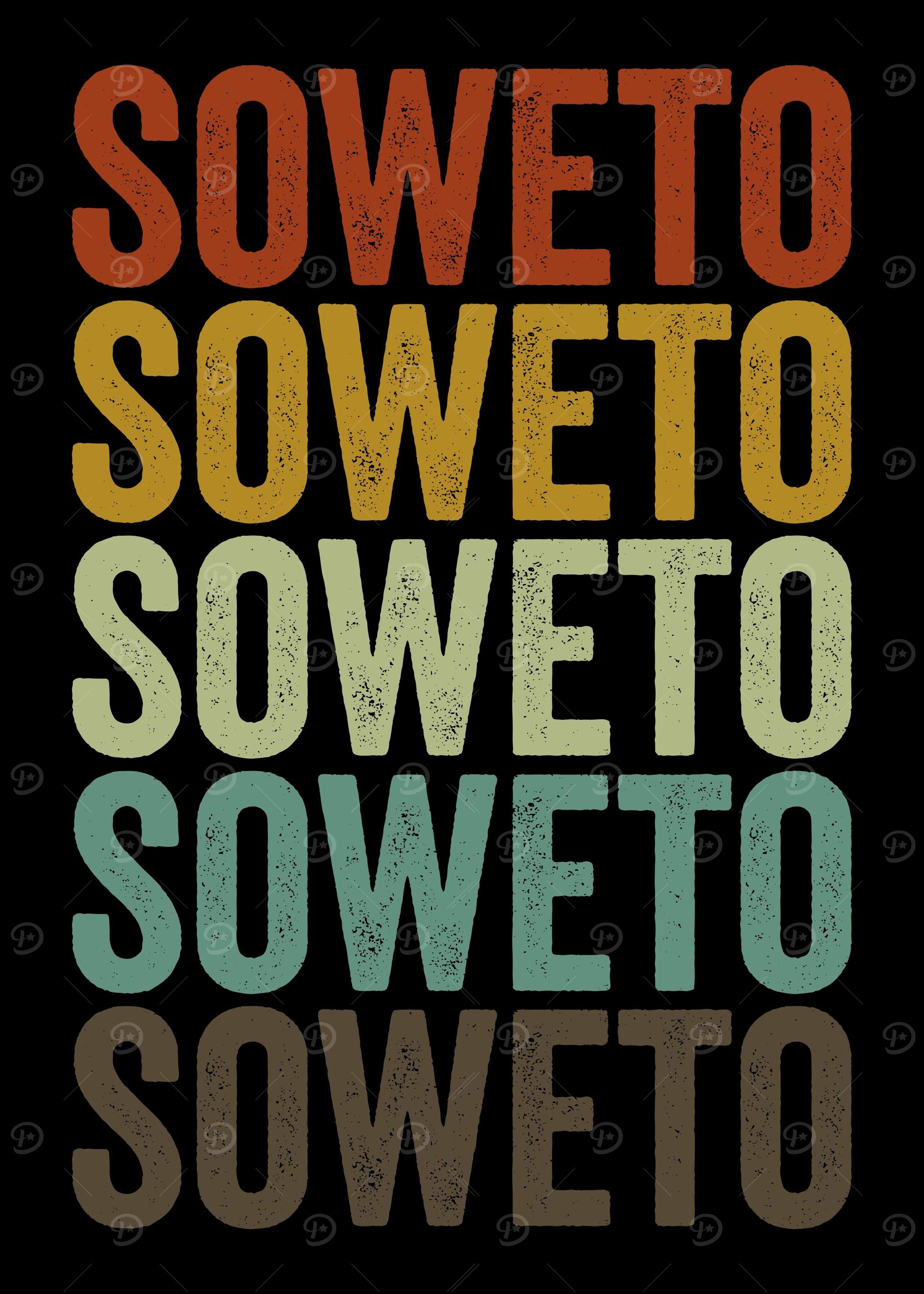 Soweto South Africa Retro