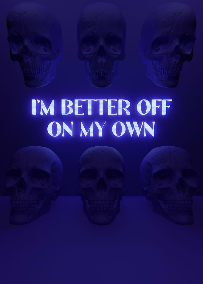 On My Own 3D Quote