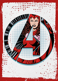 Avengers Logo Scarlet