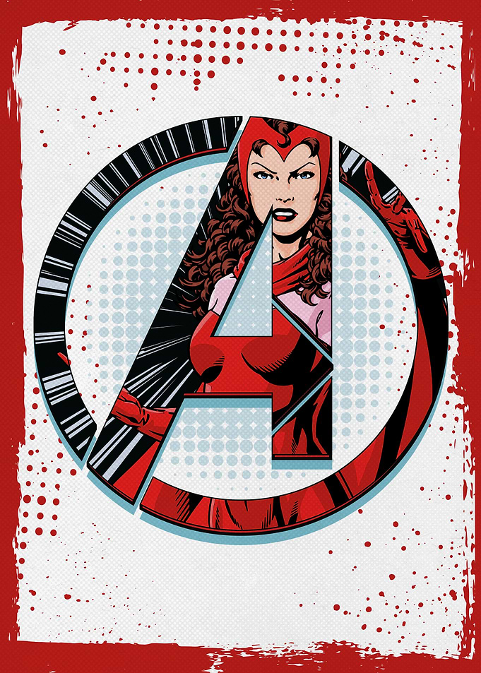 Avengers Logo Scarlet