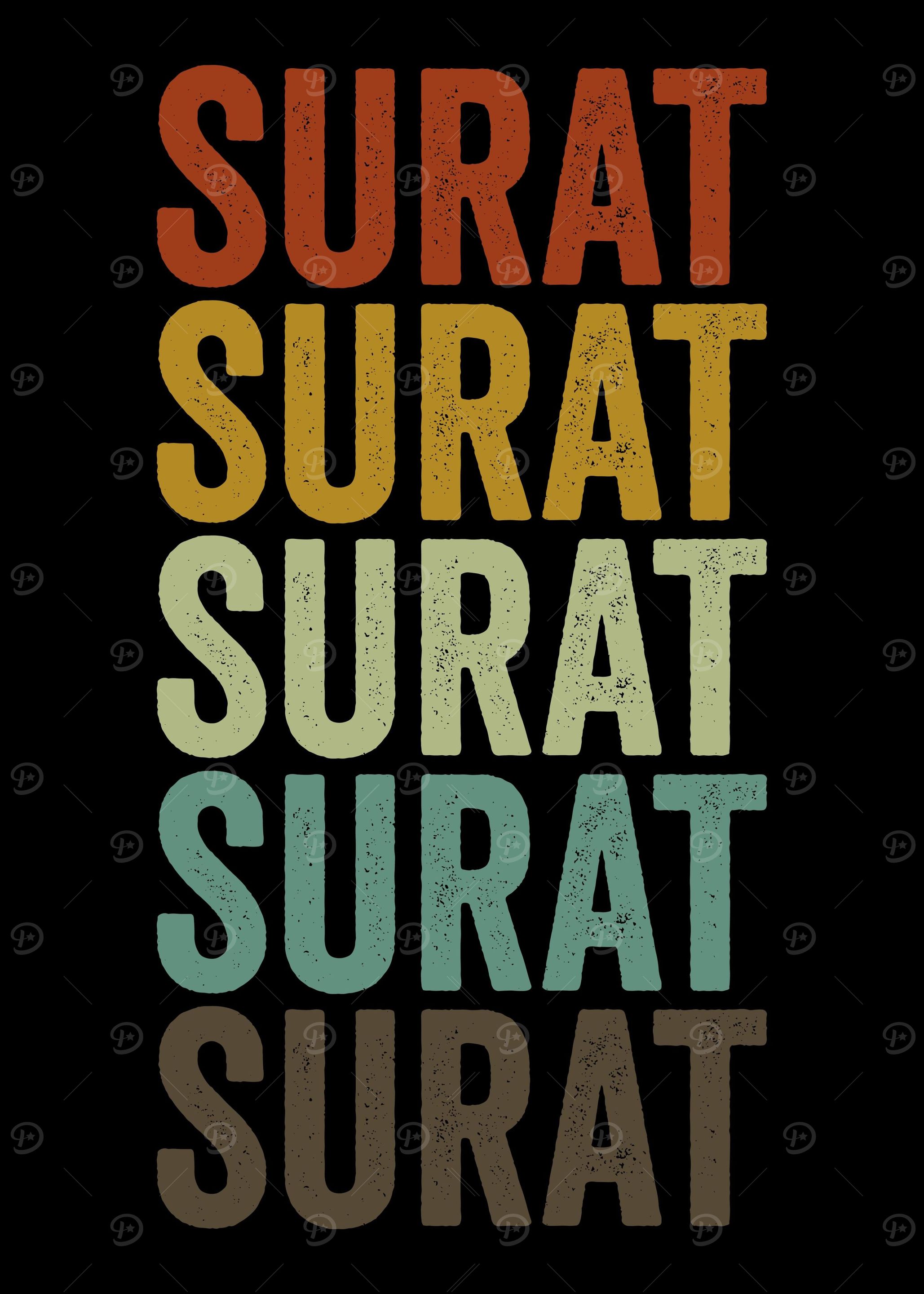 Surat India Retro Vintage