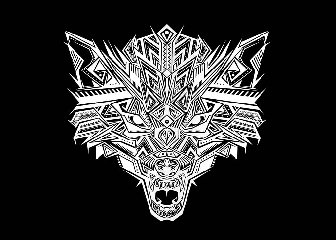 Wolf Head Illustration