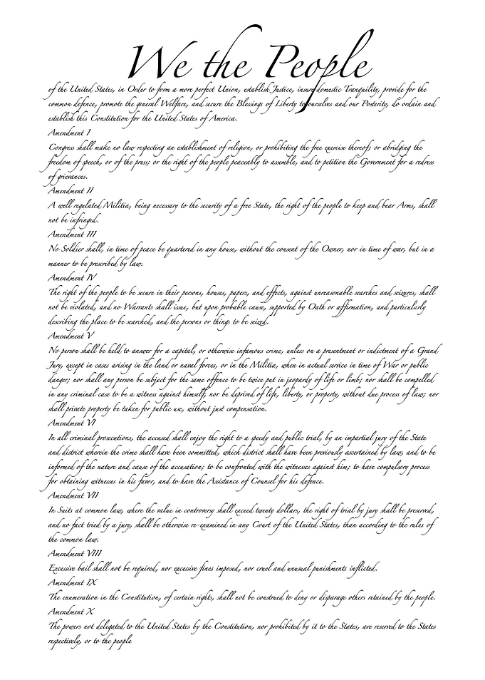 US Bill of Rights