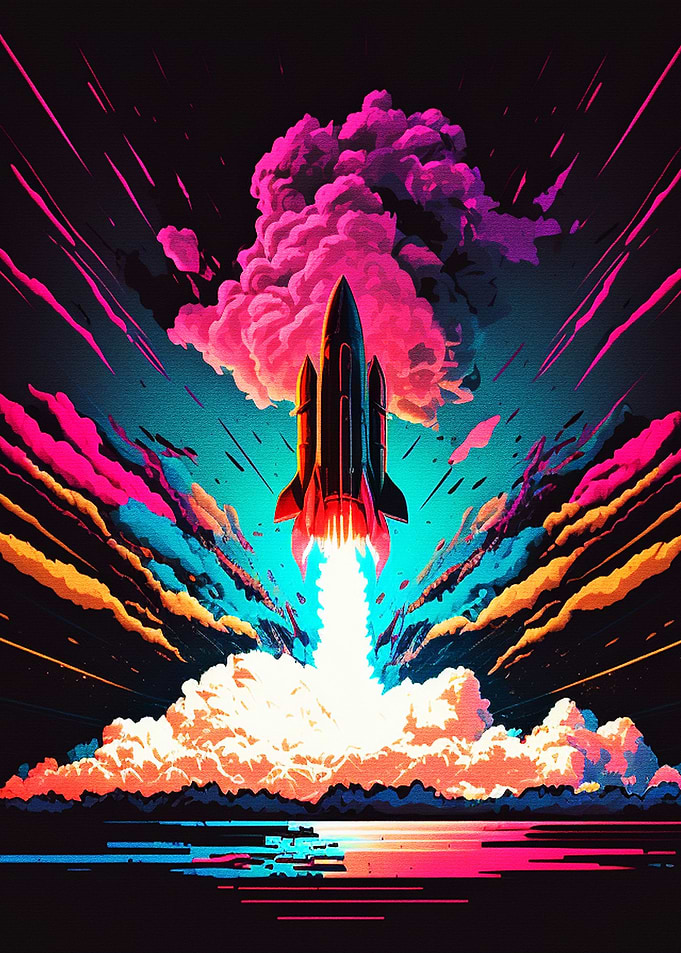 Colorful Rocket