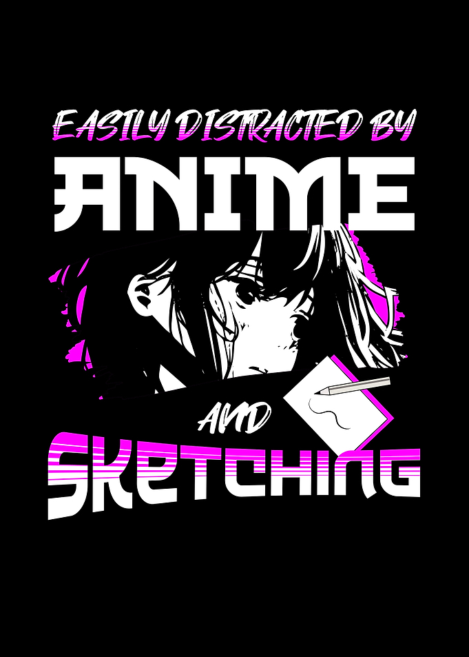 Anime And Sketching Girl