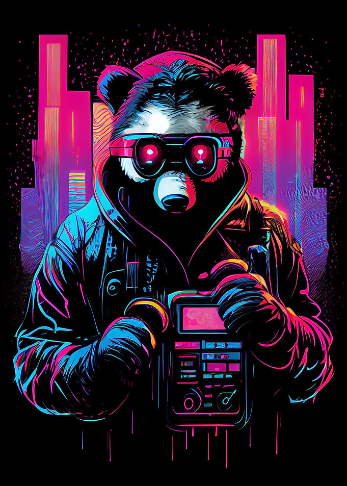Panda Synthwave