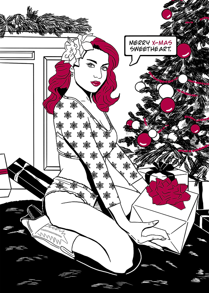 Pinup girl Christmas gifts