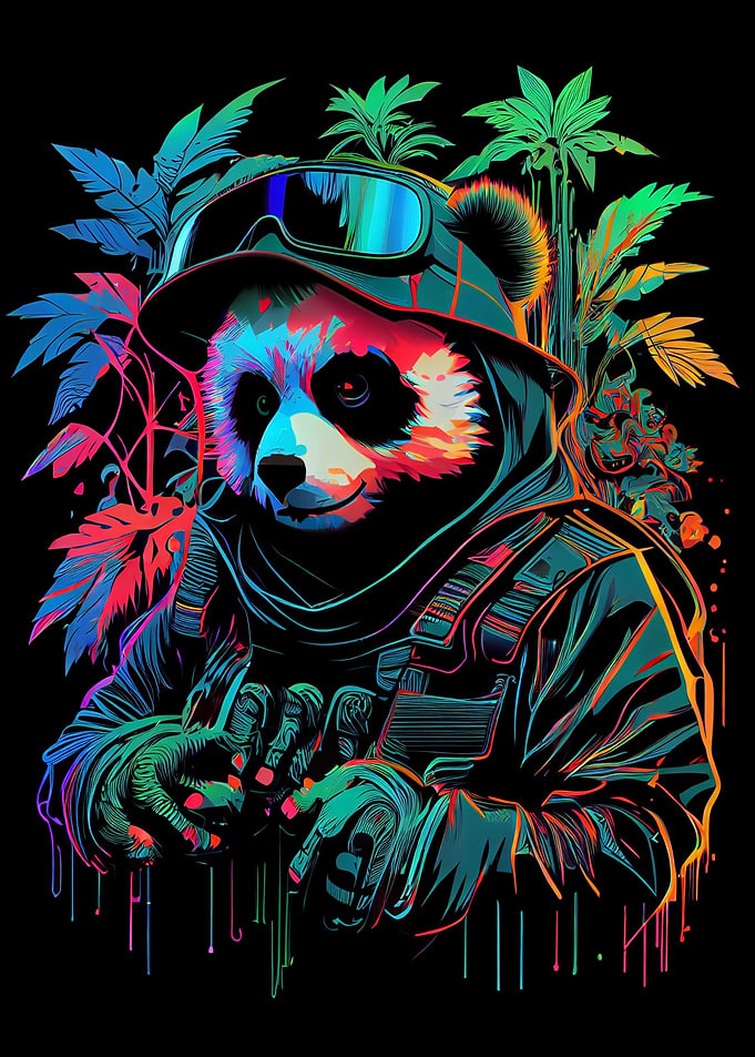 Panda Synthwave