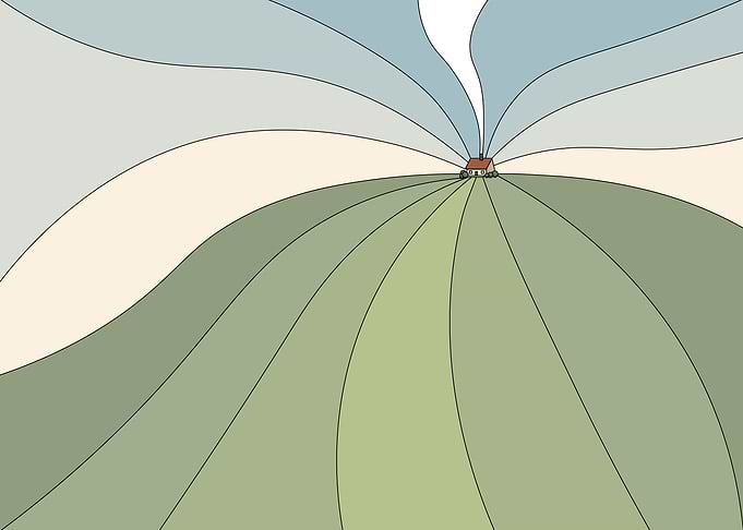 wavy hill