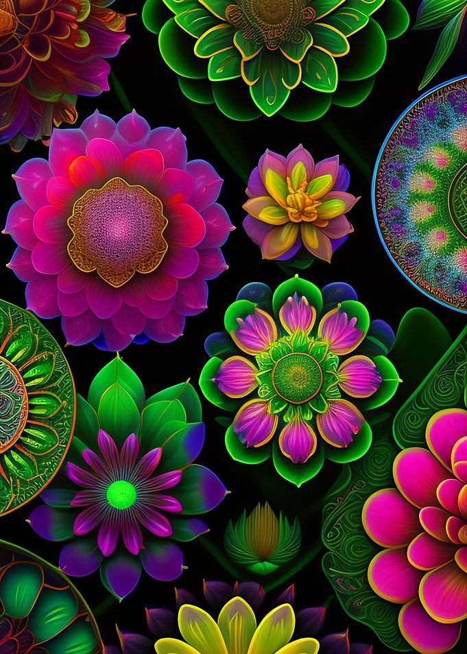 Vintage Plants Fantasy Art