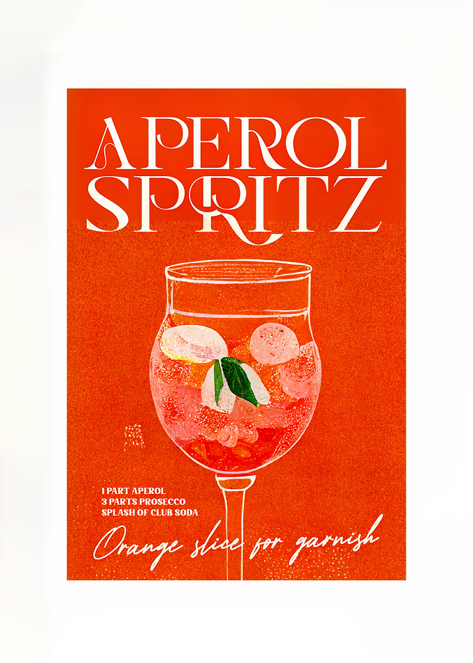 Aperol Spritz Retro Orange