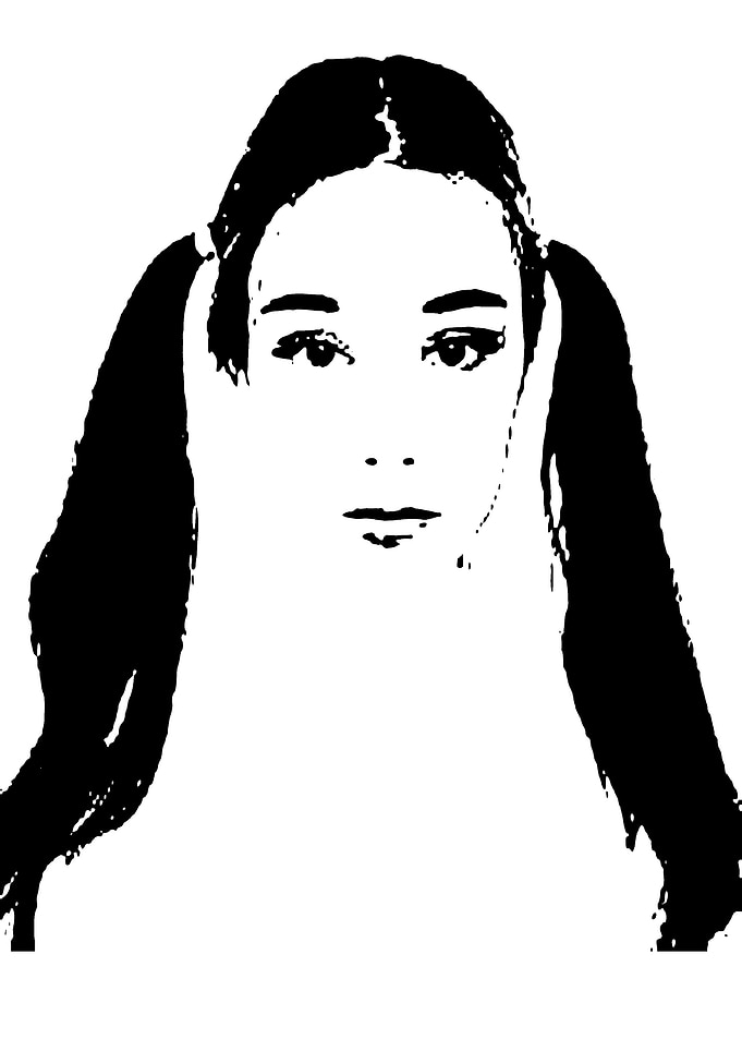 women in black and white