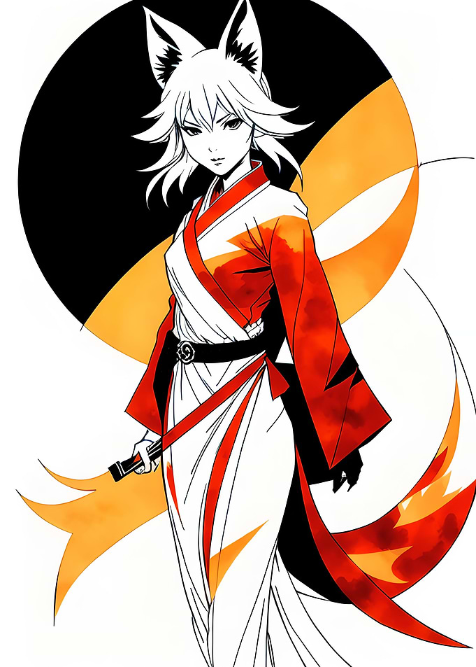 Anime fox girl