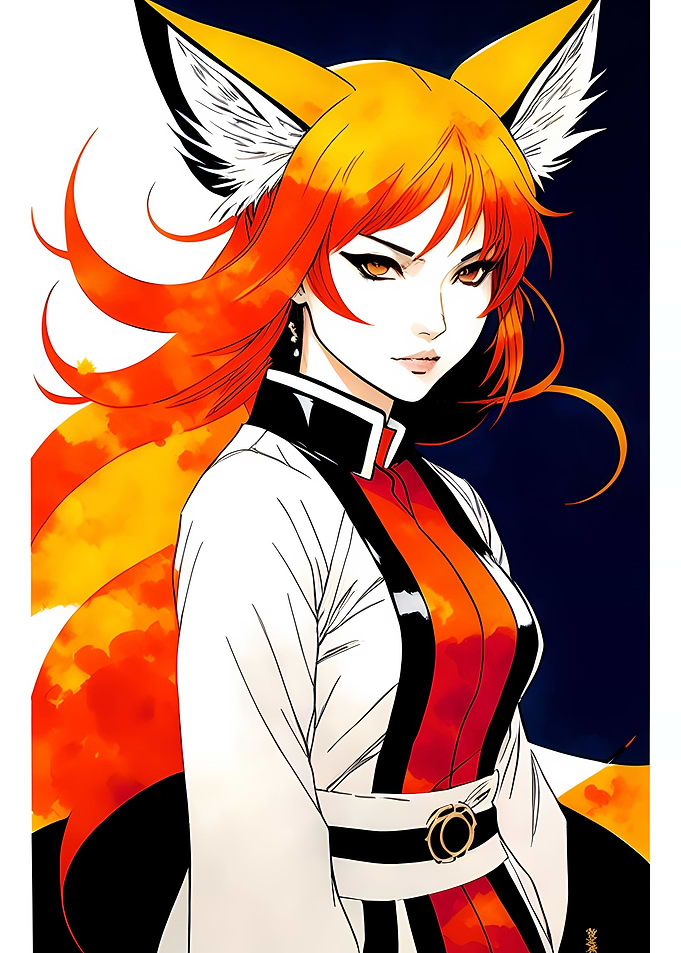 Anime fox girl