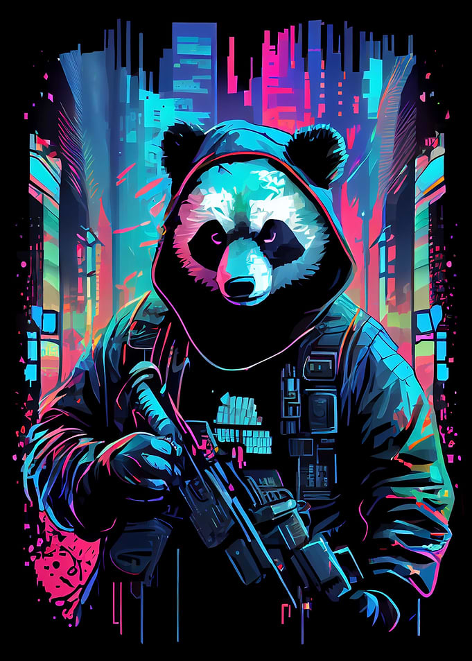 Panda Synthwave