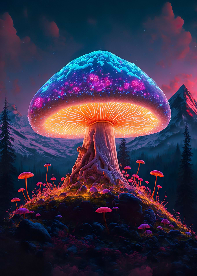 A magic mushroom