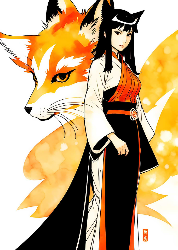 Anime fox girl