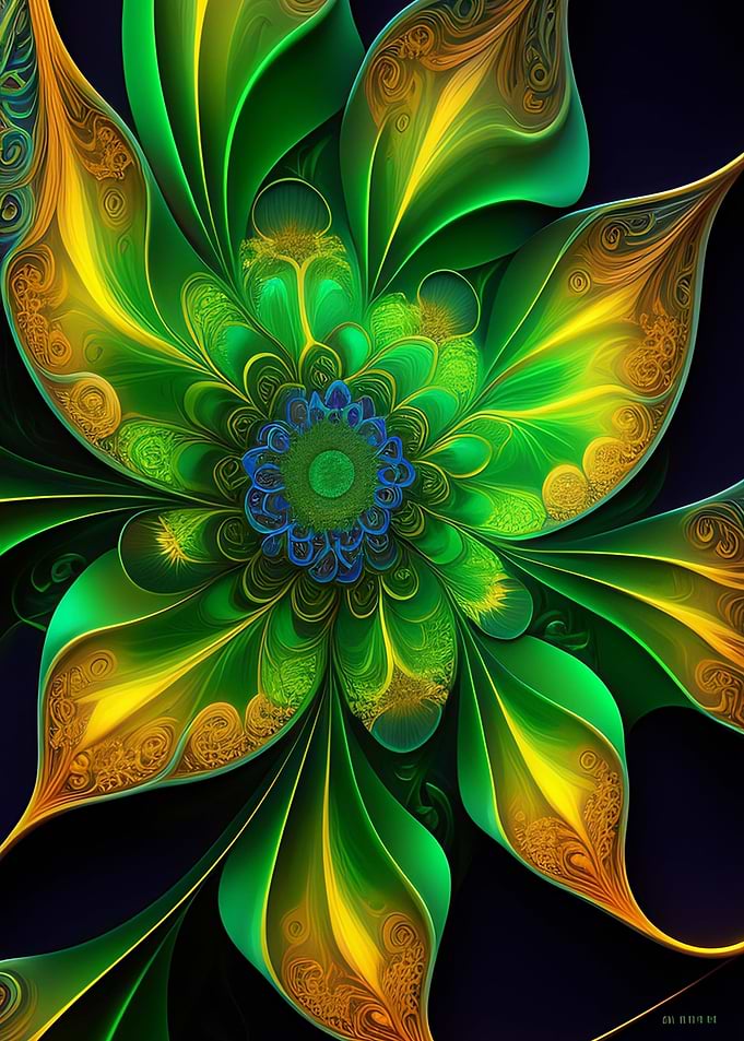 Vintage Plants Fantasy Art