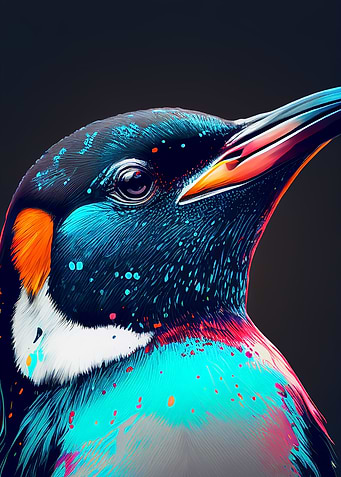 Penguin Animal Colorful