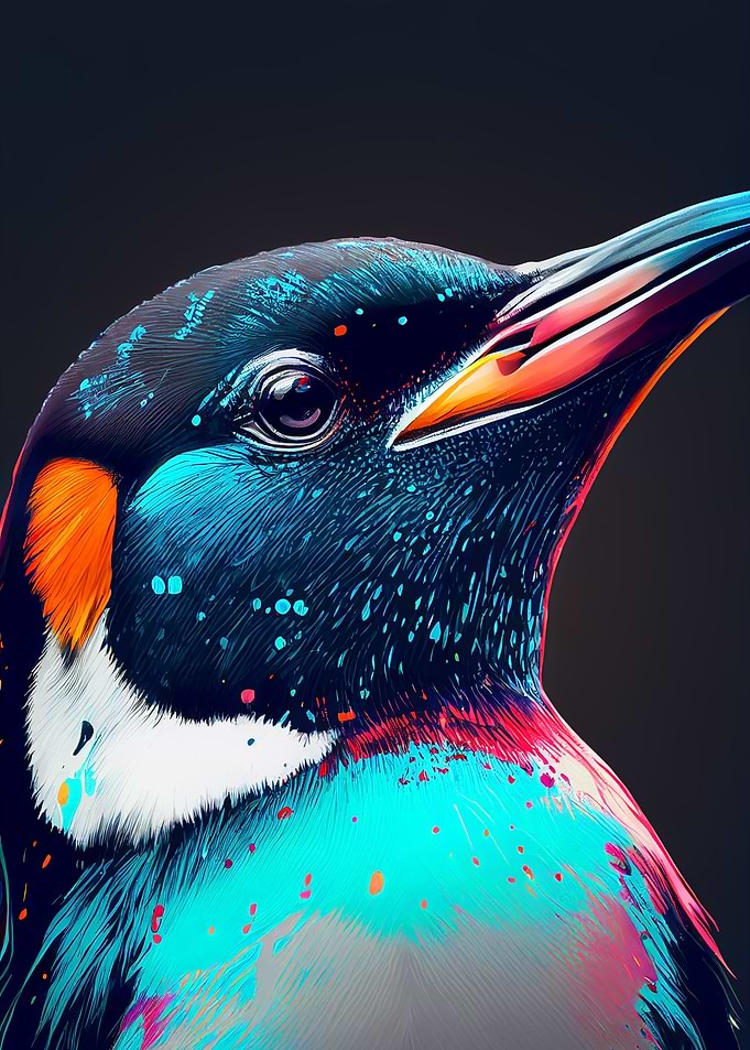Penguin Animal Colorful